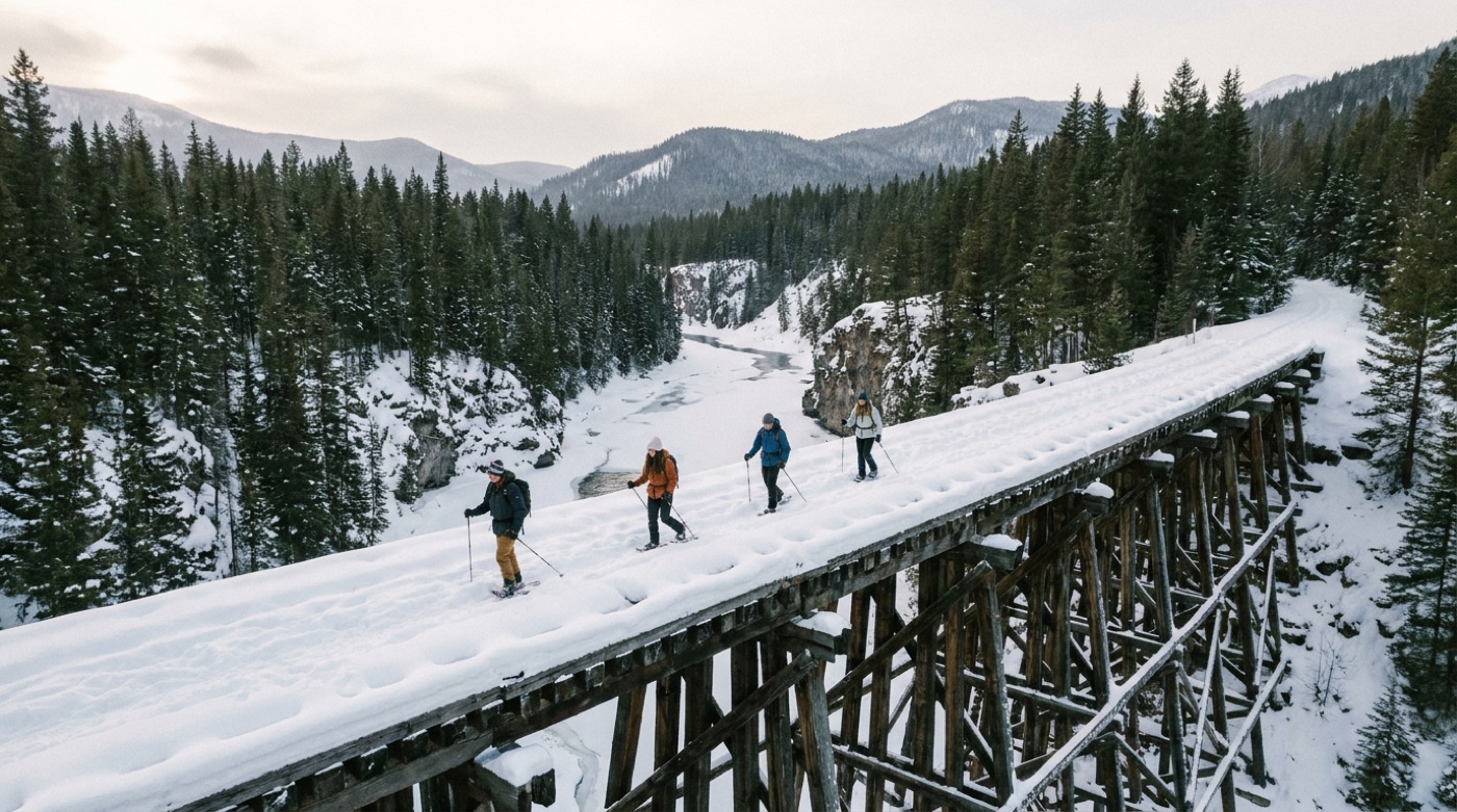Myra Canyon (snowshoe)